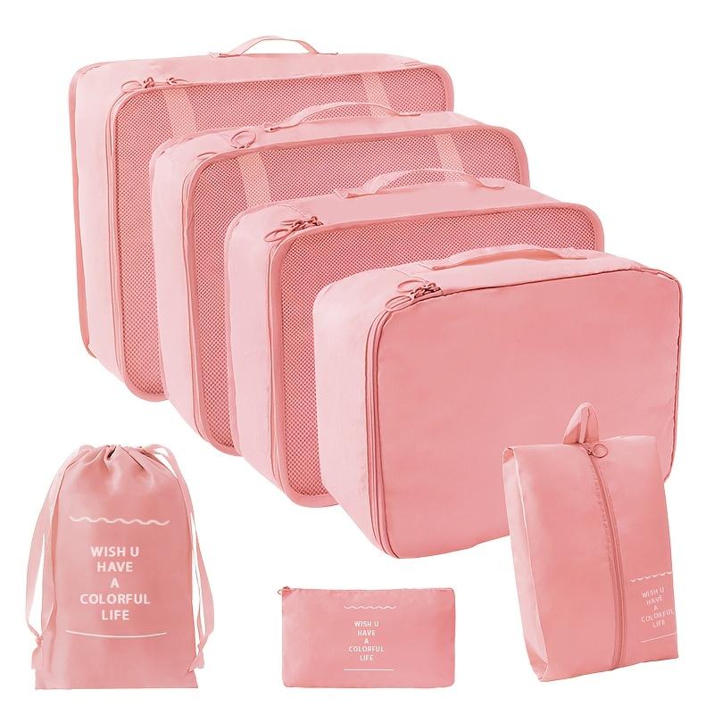 7Pcs Set Travel Bags Organizer Storage Bags Suitcase Packing Cubes Cases Portable Wardrobe Luggage Clothes Shoes Pouch Fold New рожевий
7Pcs Set Travel Bags Organizer Storage Bags Suitcase Packing Cubes Cases Portable Wardrobe Luggage Clothes Shoes Pouch Fold New рожевий