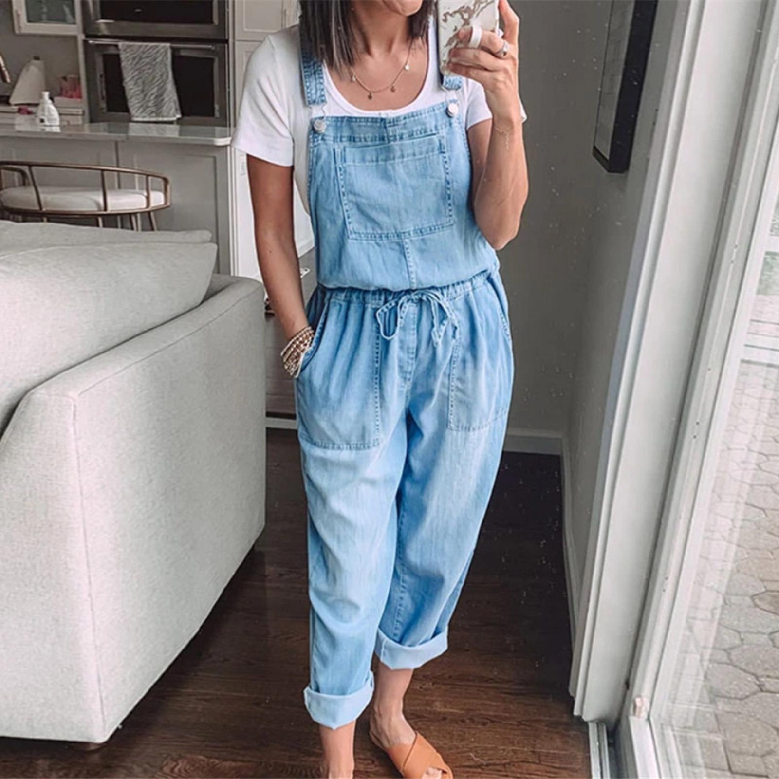 Минималистичный повседневный джинсовый комбинезон на бретельках с завязками XL
Минималистичный повседневный джинсовый комбинезон на бретельках с завязками XL