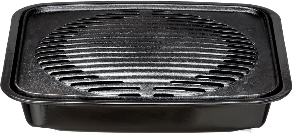 Ishigaki Cast Iron Grilling Plate, Black, 29cm (W) x 27cm (D) x 5.7cm (H), Delicious Selection, Grilled Meat Grill, Excess Oil Drains Off, Healthy Coo
Ishigaki Cast Iron Grilling Plate, Black, 29cm (W) x 27cm (D) x 5.7cm (H), Delicious Selection, Grilled Meat Grill, Excess Oil Drains Off, Healthy Coo