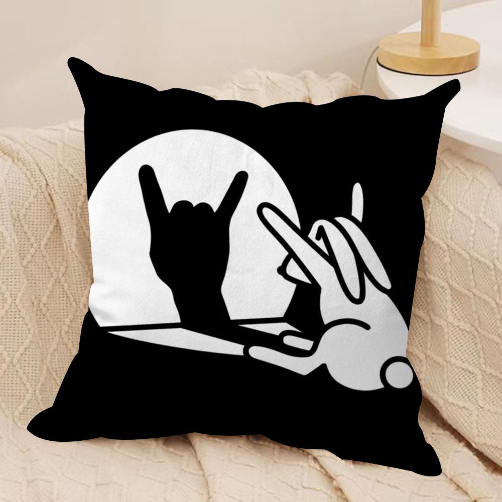 Funny Rabbit hand shadow Cushion Cover Soft Plush Fabric DoubleSided Printed Cushion Covers for All Seasons Modern Home Decor 30x30cm
Funny Rabbit hand shadow Cushion Cover Soft Plush Fabric DoubleSided Printed Cushion Covers for All Seasons Modern Home Decor 30x30cm