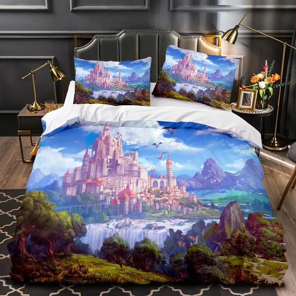 Набір постільної білизни на тему фей. Фентезійний замок. Набір підодіяльників. King Queen Size, Magic Kingdom. Elves Trees. Поліестерова ковдра для дітей. 70x133cm 2pcs
Набір постільної білизни на тему фей. Фентезійний замок. Набір підодіяльників. King Queen Size, Magic Kingdom. Elves Trees. Поліестерова ковдра для дітей. 70x133cm 2pcs