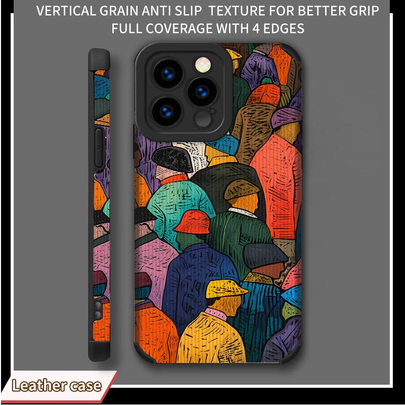 Чехол из кожи с вертикальным зернистым узором и абстрактным рисунком, противоударный, мягкий силиконовый чехол с полной защитой объектива камеры для iPhone iPhone 16 Pro Max
Чехол из кожи с вертикальным зернистым узором и абстрактным рисунком, противоударный, мягкий силиконовый чехол с полной защитой объектива камеры для iPhone iPhone 16 Pro Max