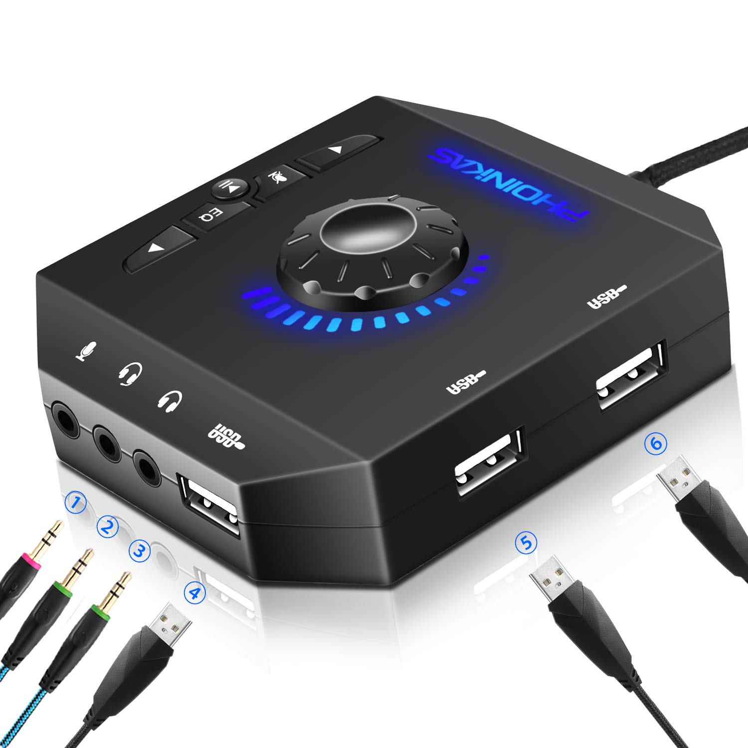 PHOINIKAS Sound Зовнішній USB аудіоперетворювач Зовнішній звук Гучність пісні USB USB звук Стерео аудіо Мобільні комп ютери підтримують одну карту, адаптер
PHOINIKAS Sound Зовнішній USB аудіоперетворювач Зовнішній звук Гучність пісні USB USB звук Стерео аудіо Мобільні комп ютери підтримують одну карту, адаптер