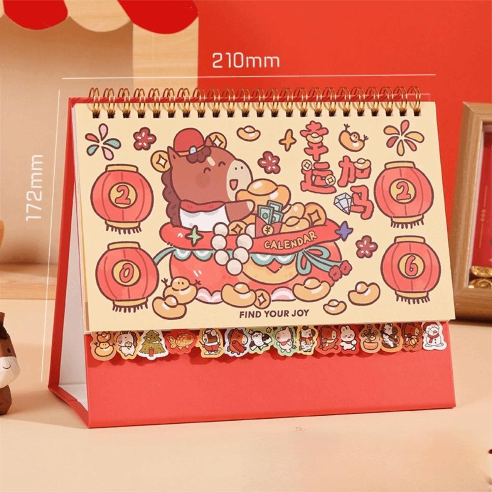Cartoon Coil 2026 Desk Calendar Horse Desktop Decoration Mini Calendar Daily Planner Gifts
Cartoon Coil 2026 Desk Calendar Horse Desktop Decoration Mini Calendar Daily Planner Gifts