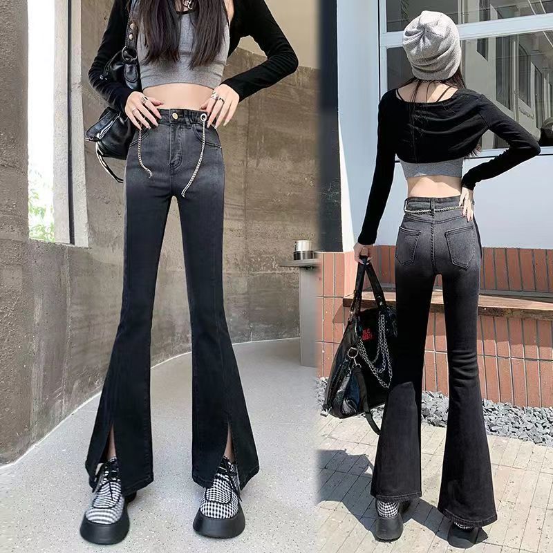 Джинсы черные с высокой талией, новые, облегающие бедра, универсальные, узкие, с разрезом, трендовые, длинные 2XL
Джинсы черные с высокой талией, новые, облегающие бедра, универсальные, узкие, с разрезом, трендовые, длинные 2XL