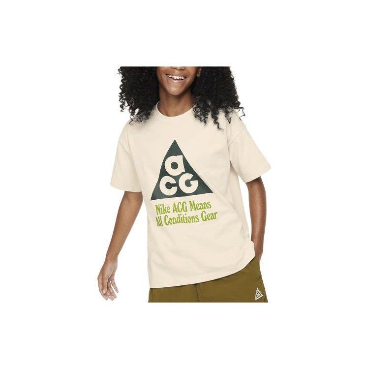 Nike ACG Letter Print Round Neck Knit Short Sleeve T-Shirt Kids tops Beige FN9677-104 M
Nike ACG Letter Print Round Neck Knit Short Sleeve T-Shirt Kids tops Beige FN9677-104 M