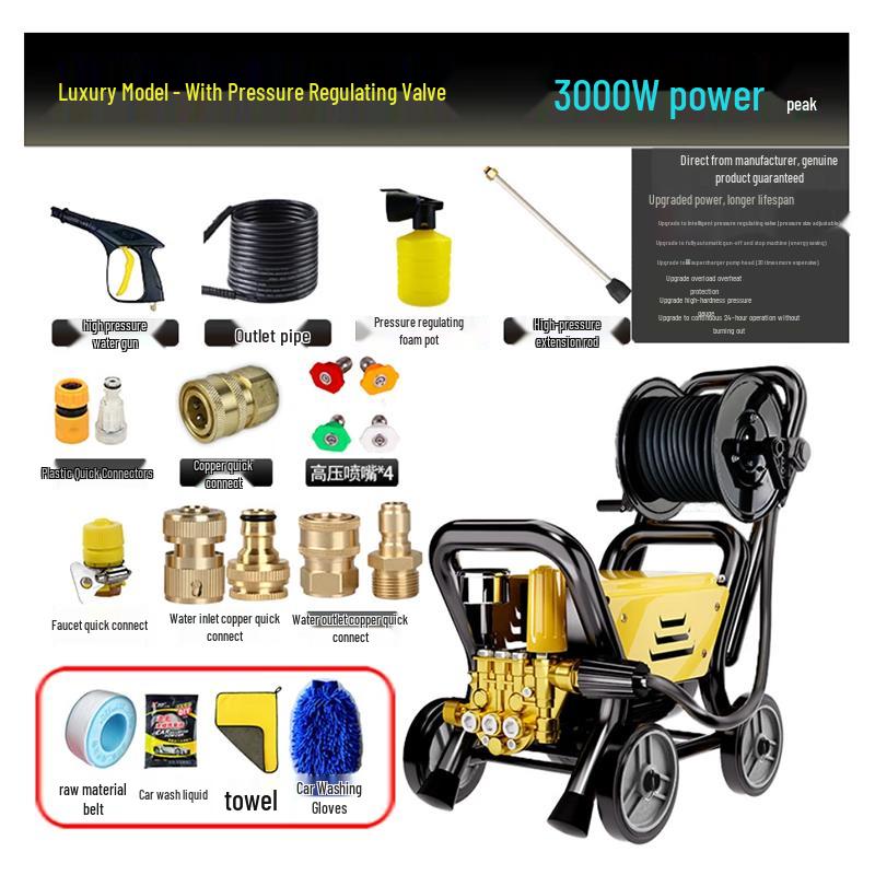 Nichuang 220V Portable High-Pressure Car Washer
Nichuang 220V Portable High-Pressure Car Washer
