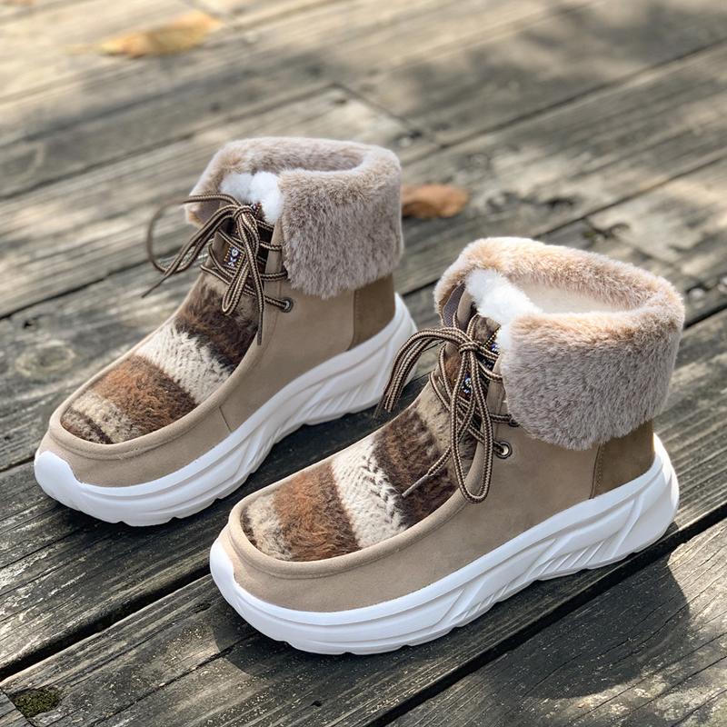 Fashion Nordic Style Woman Winter Wool Fleece Warm Boots Casual Lace Up Ankle Fur Shoes Ladies Outdoor Thick Plush High Top Sneakers 40 бежевий
Fashion Nordic Style Woman Winter Wool Fleece Warm Boots Casual Lace Up Ankle Fur Shoes Ladies Outdoor Thick Plush High Top Sneakers 40 бежевий