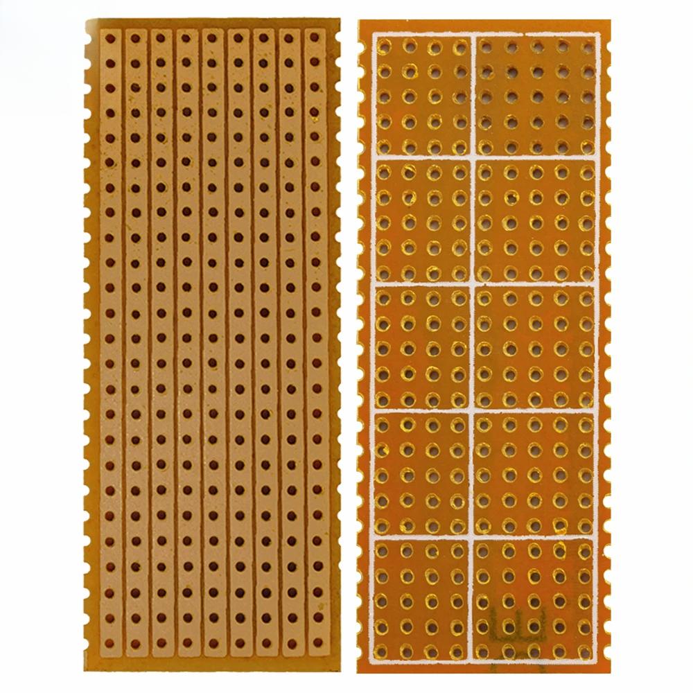 10PCS DIY 2.5x6.4 2.5*6.4CM Prototype Paper PCB Universal Experiment Matrix Circuit Board Single Row Continuous Hole 25x64mm
10PCS DIY 2.5x6.4 2.5*6.4CM Prototype Paper PCB Universal Experiment Matrix Circuit Board Single Row Continuous Hole 25x64mm