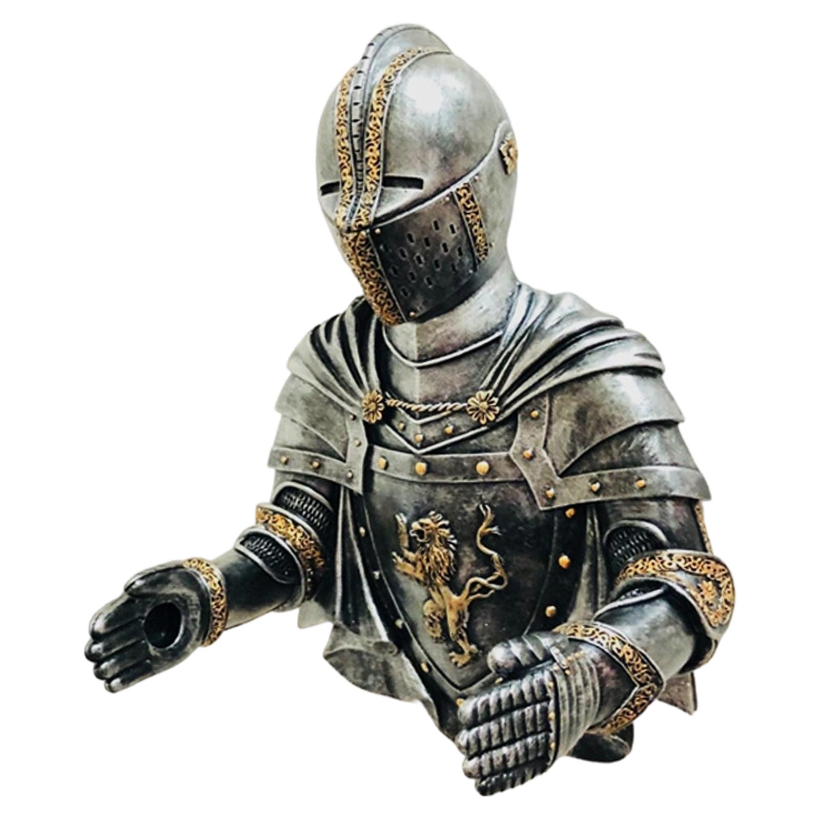 Gothic Knight Sculpture Toilet Paper Holder Bathroom Tissue Storage Decorative Resin Statue with Armor Detailing and Lion Emblem One Size
Gothic Knight Sculpture Toilet Paper Holder Bathroom Tissue Storage Decorative Resin Statue with Armor Detailing and Lion Emblem One Size