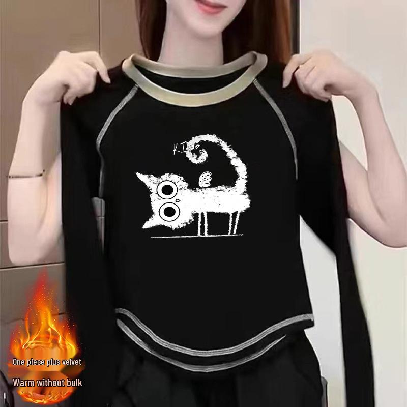 2024 Women s Double-Sided German Velvet Long-Sleeve T-Shirt: Autumn/Winter Versatile Chic Top XXL for 135-145 jin
2024 Women s Double-Sided German Velvet Long-Sleeve T-Shirt: Autumn/Winter Versatile Chic Top XXL for 135-145 jin