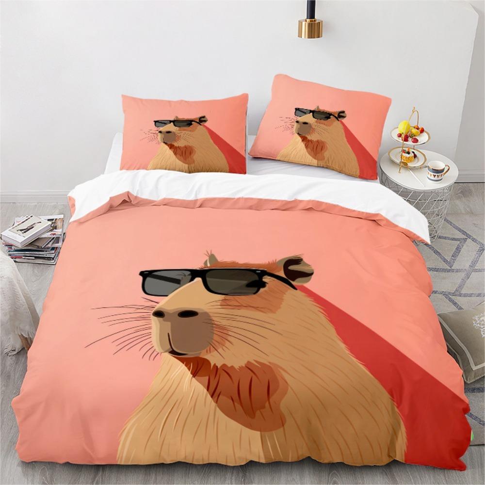 Capybara Duvet Cover pillowcase Bedding Bedroom Decoration Children Gift adult Single Double bed Large SizeZip Duvet Cover 90x200cm
Capybara Duvet Cover pillowcase Bedding Bedroom Decoration Children Gift adult Single Double bed Large SizeZip Duvet Cover 90x200cm