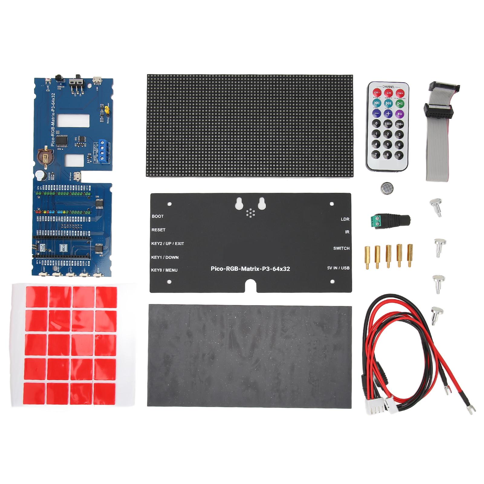 Multi Features Digital Clock 2048 RGB LEDs Time Date Temp Display Full Color Dot Matrix Clock for
Multi Features Digital Clock 2048 RGB LEDs Time Date Temp Display Full Color Dot Matrix Clock for