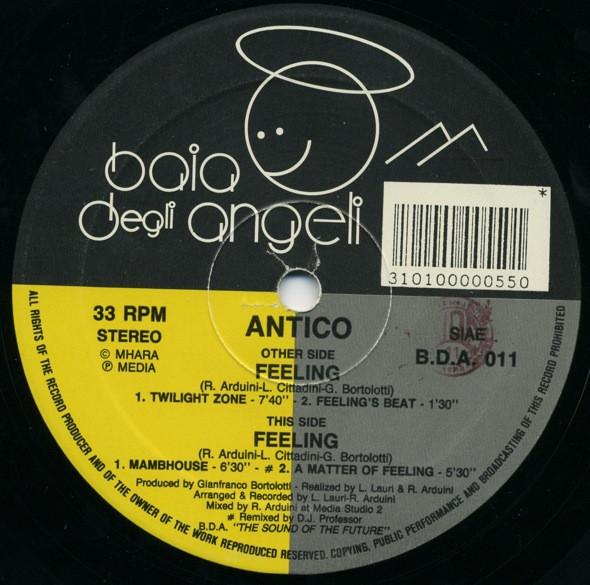 12inch Record ANTICO - Feeling BDA011 Baia Degli Ange 1992 Italy Dance & Electronica Used
12inch Record ANTICO - Feeling BDA011 Baia Degli Ange 1992 Italy Dance & Electronica Used