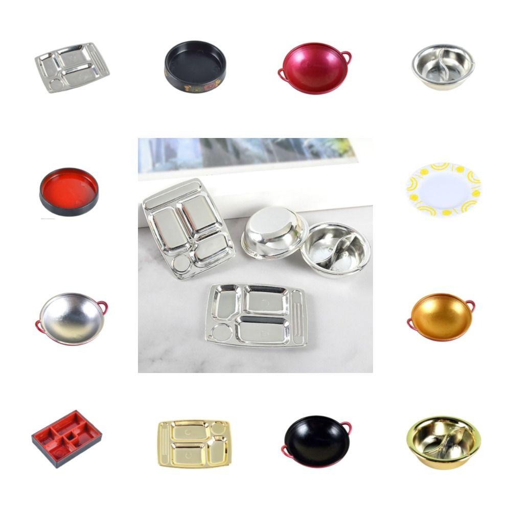 Miniature Pretend Play Cooking Toys Pot Mini Tableware Toy Hot Pot Kids silver-snack plate
Miniature Pretend Play Cooking Toys Pot Mini Tableware Toy Hot Pot Kids silver-snack plate