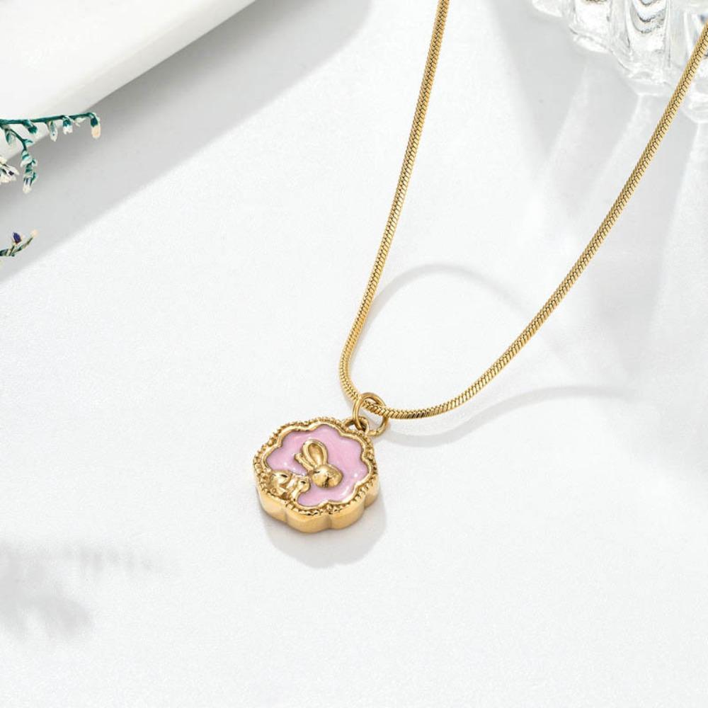 Mooncake Shape Mooncake Pendant Necklace Elegant Golden Rabbit Necklace Women rabbit
Mooncake Shape Mooncake Pendant Necklace Elegant Golden Rabbit Necklace Women rabbit