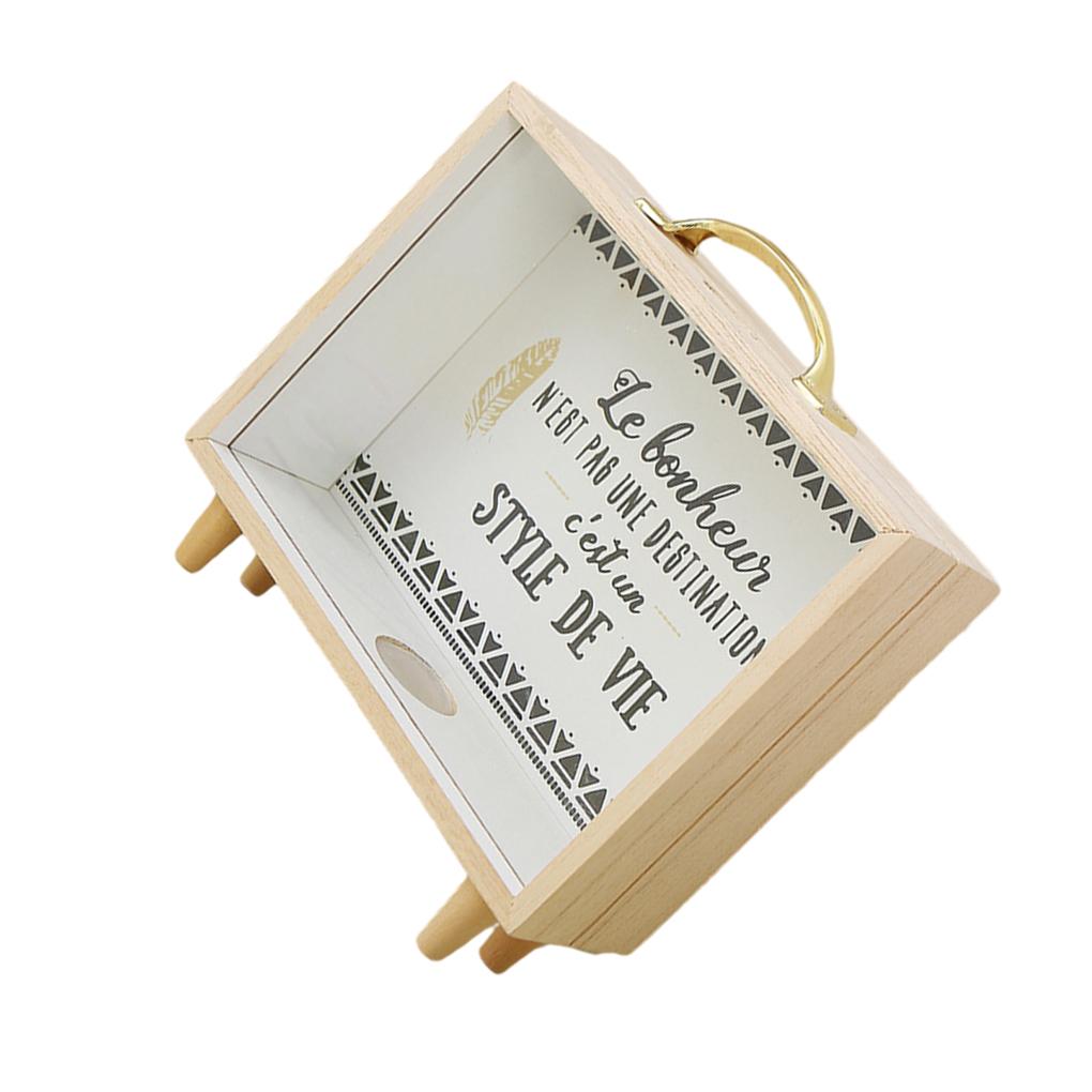 Прозрачная копилка Многофункциональная деревянная коробка для хранения денег и монет Универсальная деревянная коробка для денег и монет