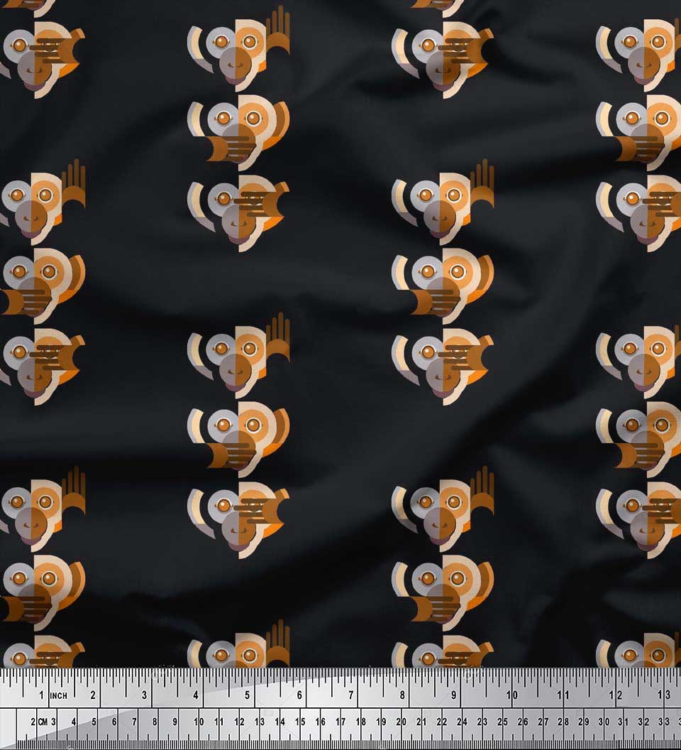 Soimoi Japan Crepe Satin Fabric Monkey Face Cartoon Print Fabric на метр 42 дюйма 42 Inch Wide - Poly Crepe зелёный
Soimoi Japan Crepe Satin Fabric Monkey Face Cartoon Print Fabric на метр 42 дюйма 42 Inch Wide - Poly Crepe зелёный