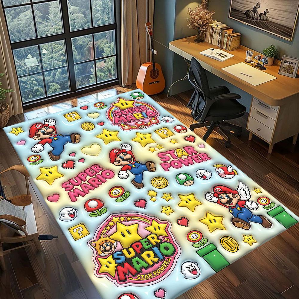 Mario anime character Carpet for Living Room Bedroom Home Decor Cool Movie Mat Play Floor Mat 60x90cm
Mario anime character Carpet for Living Room Bedroom Home Decor Cool Movie Mat Play Floor Mat 60x90cm