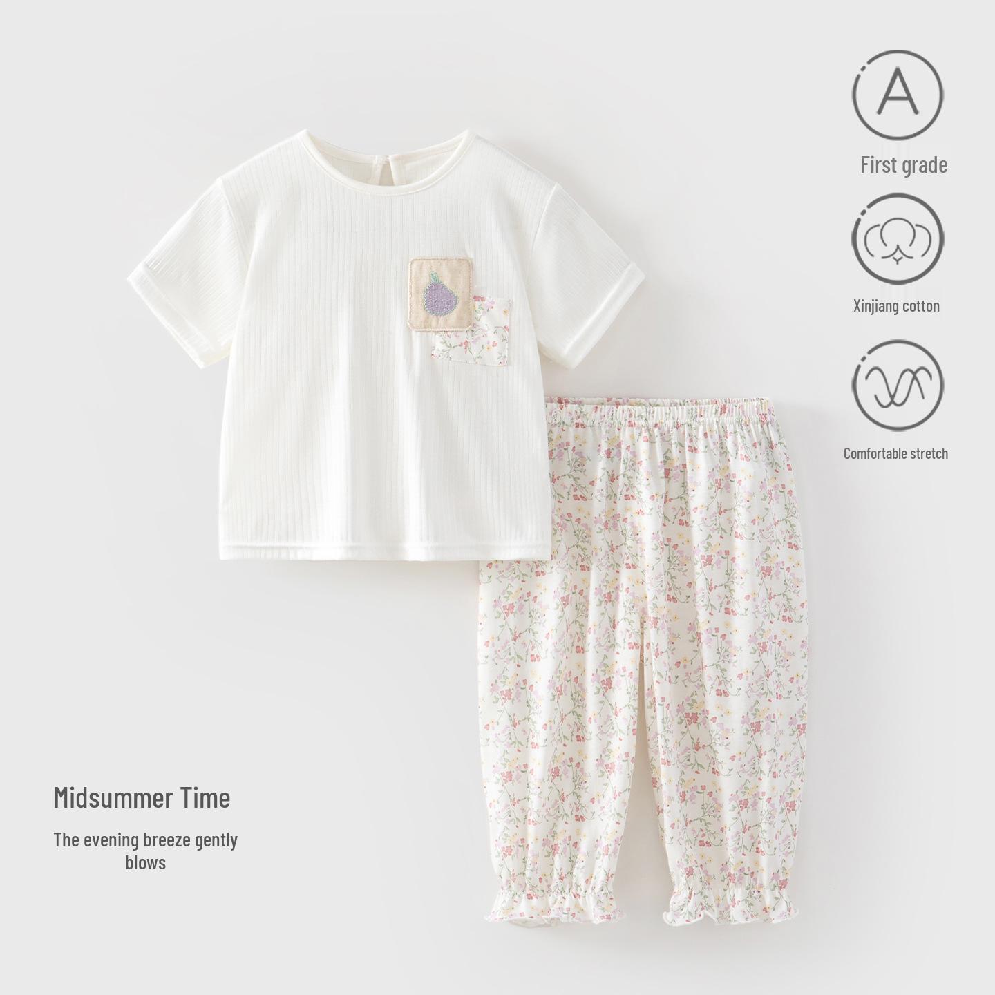 Infant Long-Sleeve T-Shirt & Leggings 2-Piece Set - Summer Outfit for Kids 73 CM брудно-білий
Infant Long-Sleeve T-Shirt & Leggings 2-Piece Set - Summer Outfit for Kids 73 CM брудно-білий