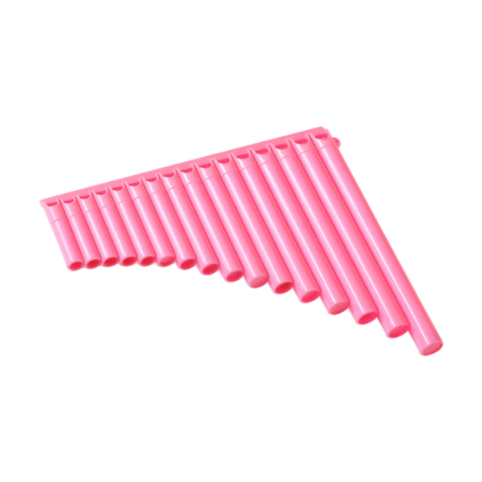 16 Pipe Pan Flute Panpipe for Beginners Teaching Portable Educational C Key рожевий
16 Pipe Pan Flute Panpipe for Beginners Teaching Portable Educational C Key рожевий