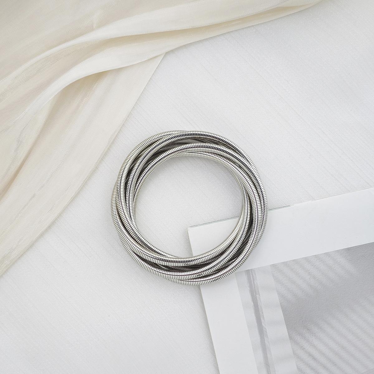 Personalized Heavy Industry Bracelet Simple Cold Wind Multi-Layer Winding Line Spring Cross Exaggerated Bracelet Jewelry
Personalized Heavy Industry Bracelet Simple Cold Wind Multi-Layer Winding Line Spring Cross Exaggerated Bracelet Jewelry