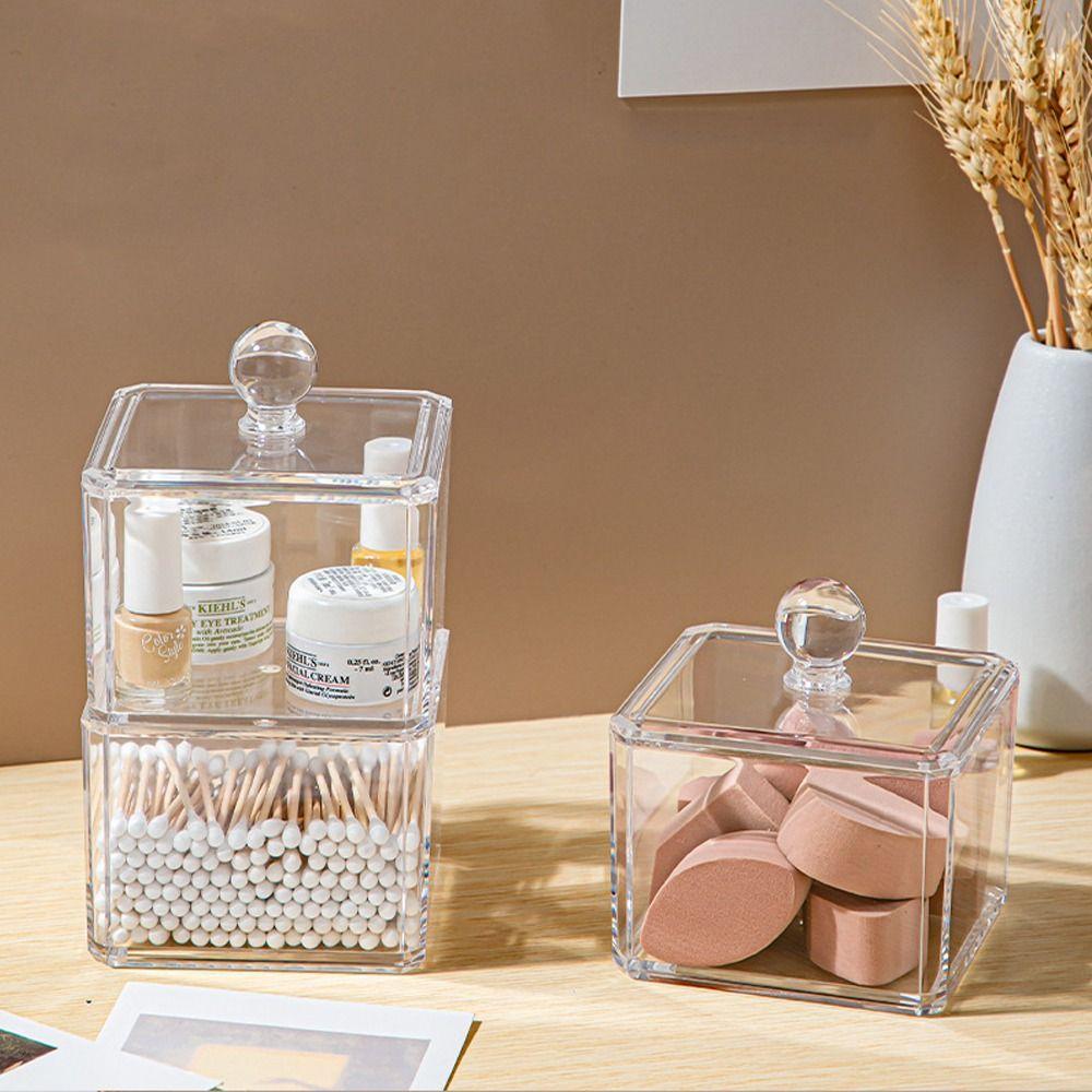 Transparent Jewelry Cases Organizer Dustproof Cotton Swab Dispenser Makeup Repacking Boxes Home
Transparent Jewelry Cases Organizer Dustproof Cotton Swab Dispenser Makeup Repacking Boxes Home