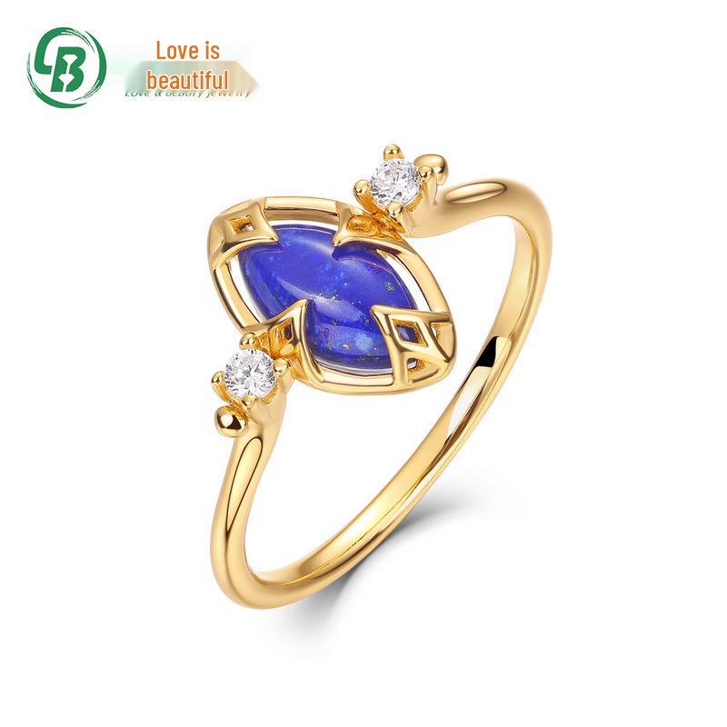 Элегантное двустороннее кольцо из стерлингового серебра S925 с лазуритом и белым кристаллом - Вдохновлено Японией и Южной Кореей US 6
Элегантное двустороннее кольцо из стерлингового серебра S925 с лазуритом и белым кристаллом - Вдохновлено Японией и Южной Кореей US 6