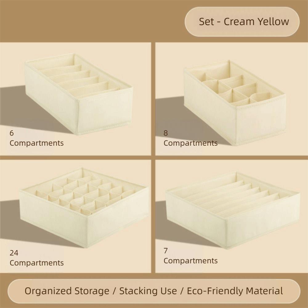 4-Pack Set Houseware Non-Woven Foldable Storage Box Space Saving Multi-Purpose Drawer Organizer Foldable Fabric Baskets Office бежевый
4-Pack Set Houseware Non-Woven Foldable Storage Box Space Saving Multi-Purpose Drawer Organizer Foldable Fabric Baskets Office бежевый
