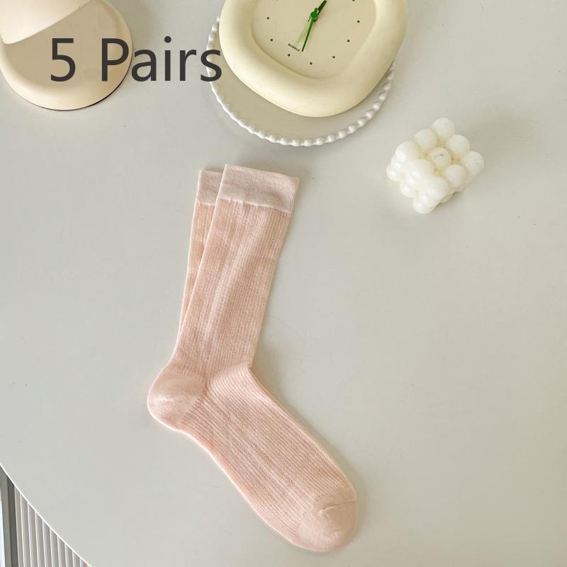 5 пар женских летних тонких носков-труб с вырезом All Sweet 5 Pairs розовый
5 пар женских летних тонких носков-труб с вырезом All Sweet 5 Pairs розовый