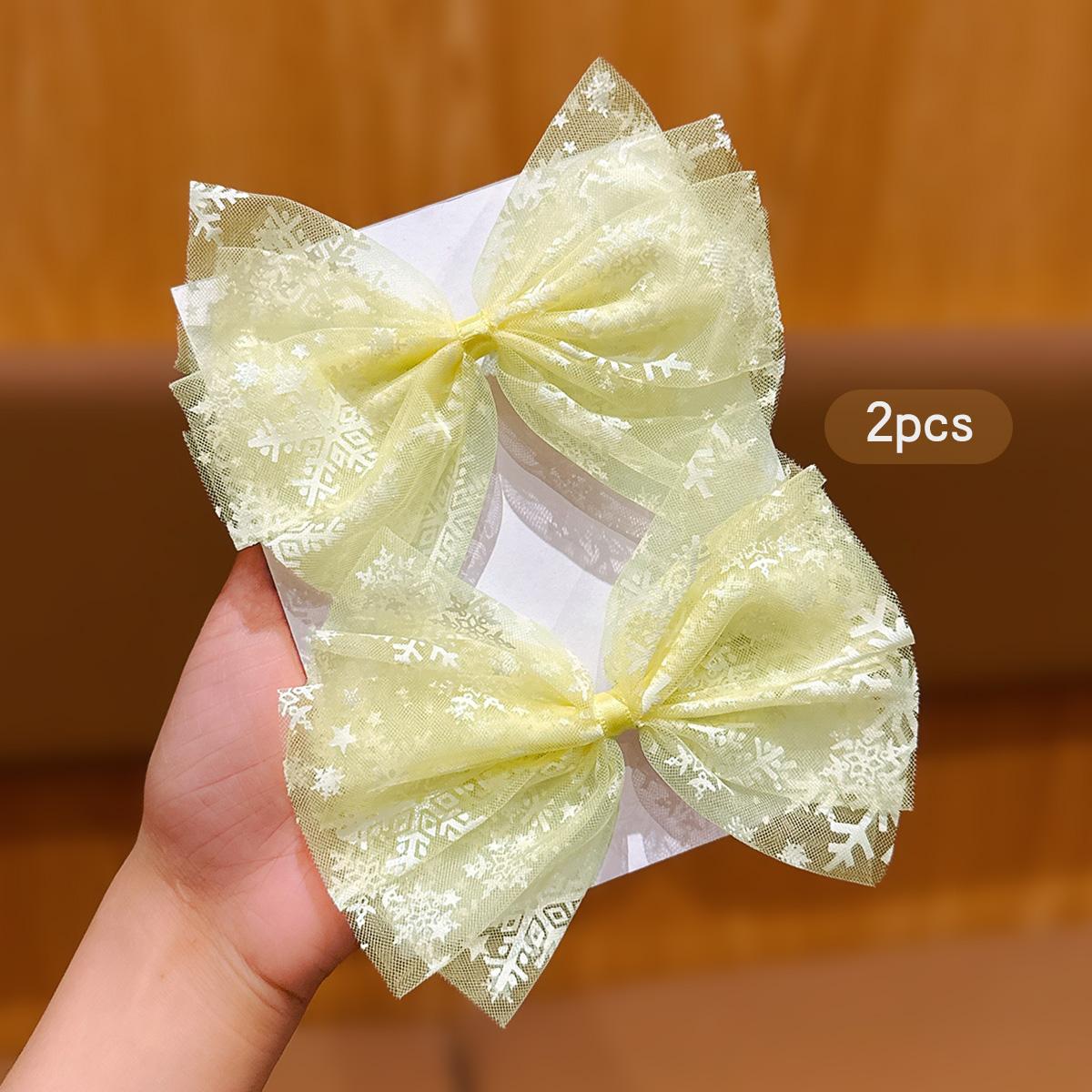 2 yellow bow hair clips with fashionable temperament suitable for daily use as hair accessories
2 yellow bow hair clips with fashionable temperament suitable for daily use as hair accessories