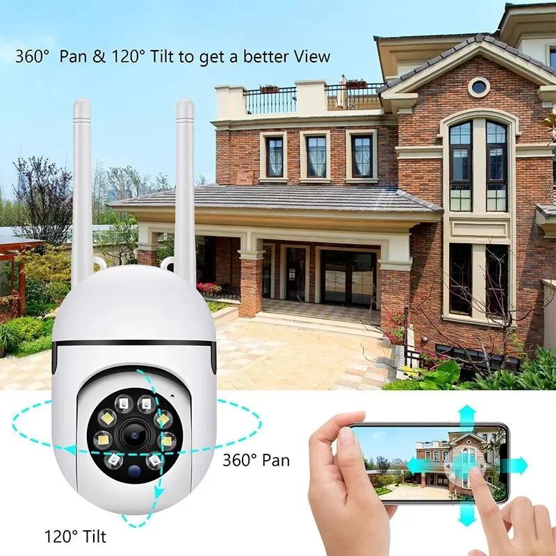 2MP WiFi Camera Home PTZ IP Camera Color Night Audio Wireless Surveillance Camera Auto Home Tracking Security CCTV Camera EU Plug
2MP WiFi Camera Home PTZ IP Camera Color Night Audio Wireless Surveillance Camera Auto Home Tracking Security CCTV Camera EU Plug