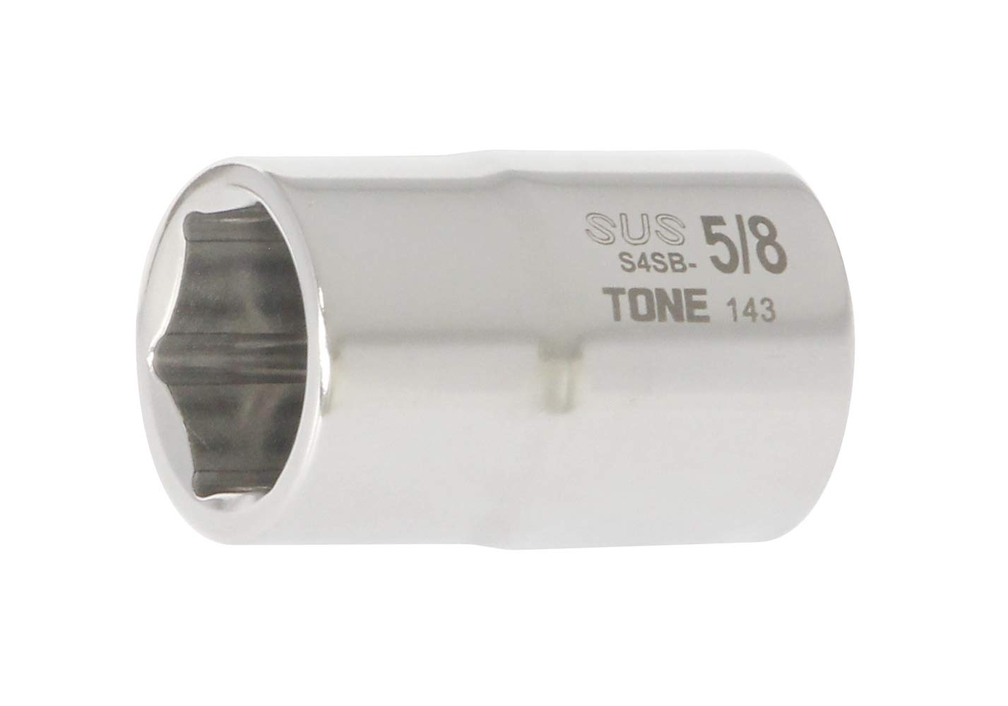 Tone Stainless Steel Socket Width (TONE) (Hexagon), S4SB-20, 12.7mm (1/2 ) Drive, 5/8
Tone Stainless Steel Socket Width (TONE) (Hexagon), S4SB-20, 12.7mm (1/2 ) Drive, 5/8