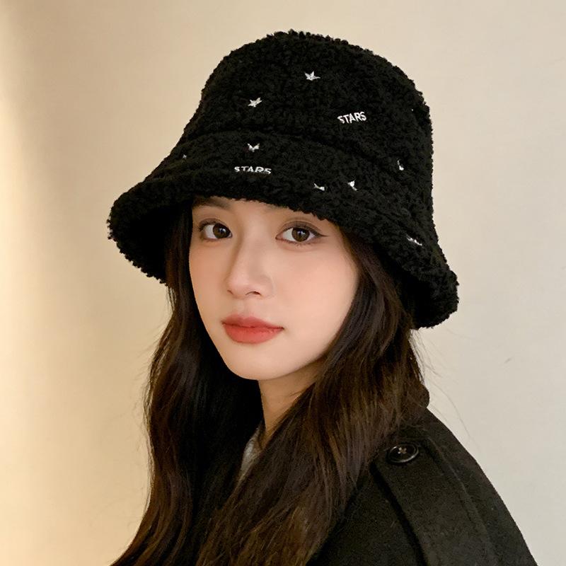Lamb Wool Bucket Hat Generic Women Winter Warm Thickened Ear Protection Windproof Outdoor Wide Brim M(56-58cm) чорний
Lamb Wool Bucket Hat Generic Women Winter Warm Thickened Ear Protection Windproof Outdoor Wide Brim M(56-58cm) чорний