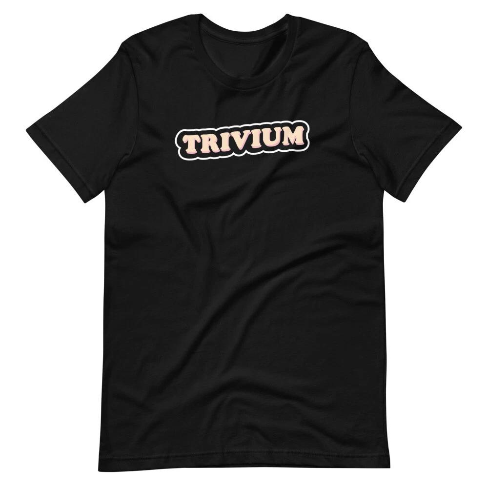TRIVIUM Band Music Parody Font Tee Black Short-Sleeve Unisex 100% Cotton T-shirt Mens Tees Top M
TRIVIUM Band Music Parody Font Tee Black Short-Sleeve Unisex 100% Cotton T-shirt Mens Tees Top M