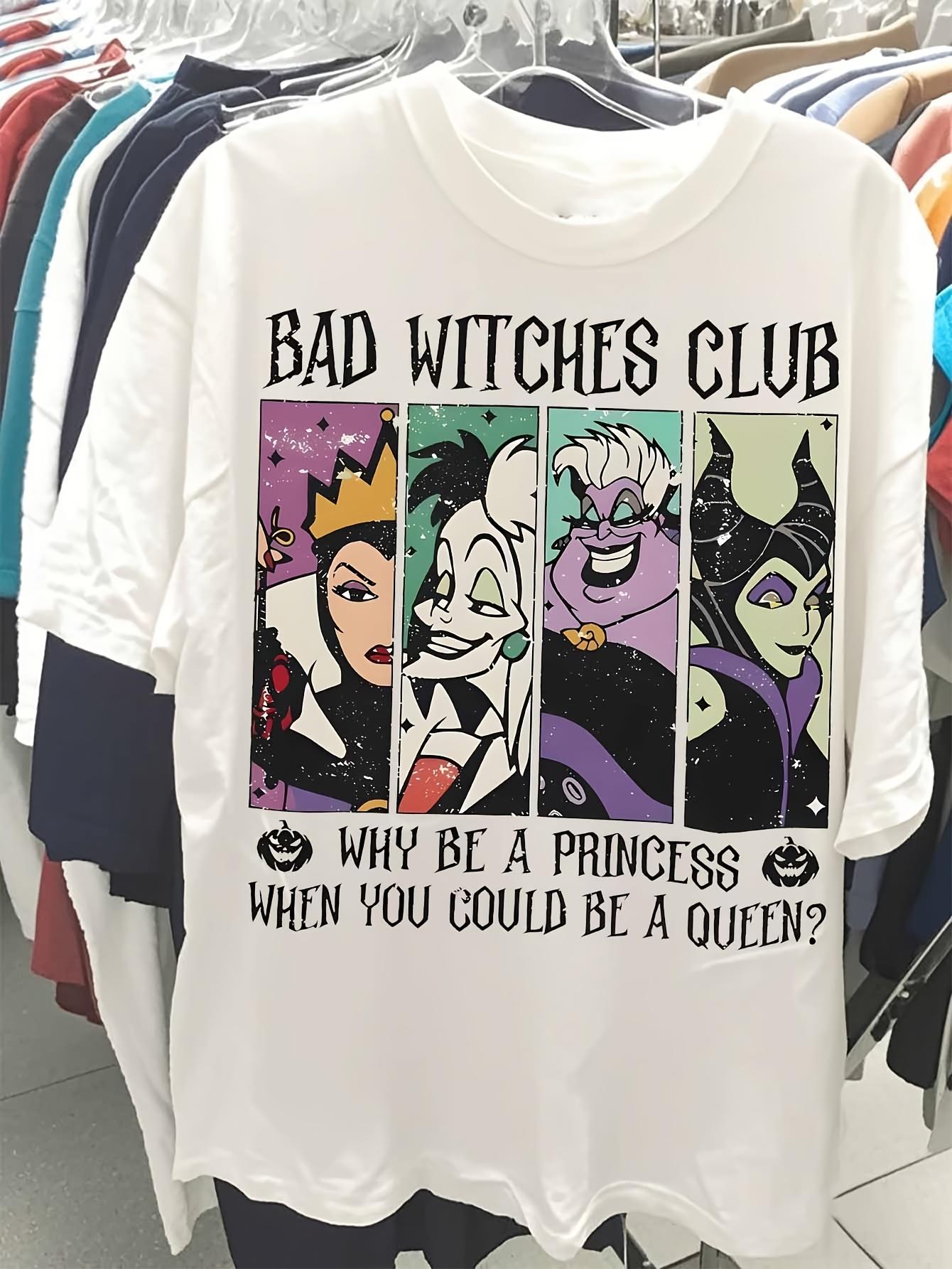 Unisexs Bad Witches Club Graphic TShirt Casual Fit White Tee with Unisexficent Soft Everyday Shirt for Villains Fans S
Unisexs Bad Witches Club Graphic TShirt Casual Fit White Tee with Unisexficent Soft Everyday Shirt for Villains Fans S