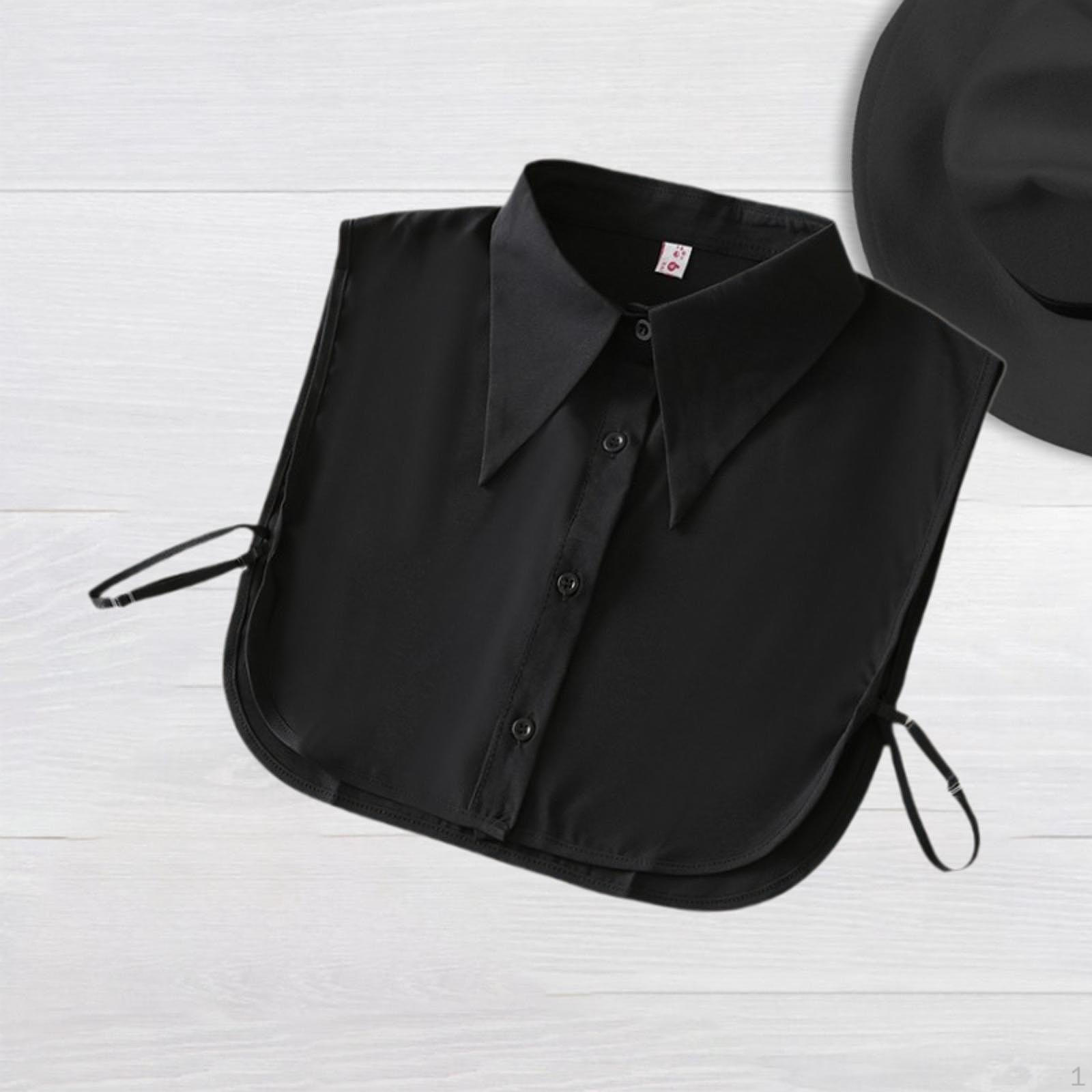 Декоративные полурубашки с ложным воротником для нарядов, свитеров Black with Button
Декоративные полурубашки с ложным воротником для нарядов, свитеров Black with Button