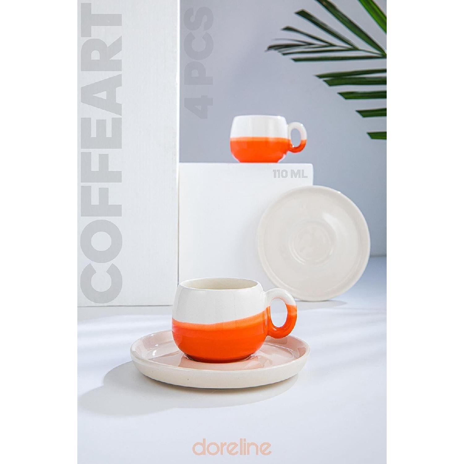Coffeart Orange Double Color Handmade Turkish Coffee Espresso Cup Set Of 2 помаранчевий
Coffeart Orange Double Color Handmade Turkish Coffee Espresso Cup Set Of 2 помаранчевий