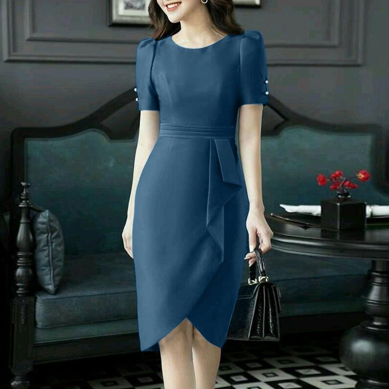 ZANZEA Жіноча повсякденна літня сукня-футляр з круглим вирізом та короткими рукавами 5XL
ZANZEA Жіноча повсякденна літня сукня-футляр з круглим вирізом та короткими рукавами 5XL