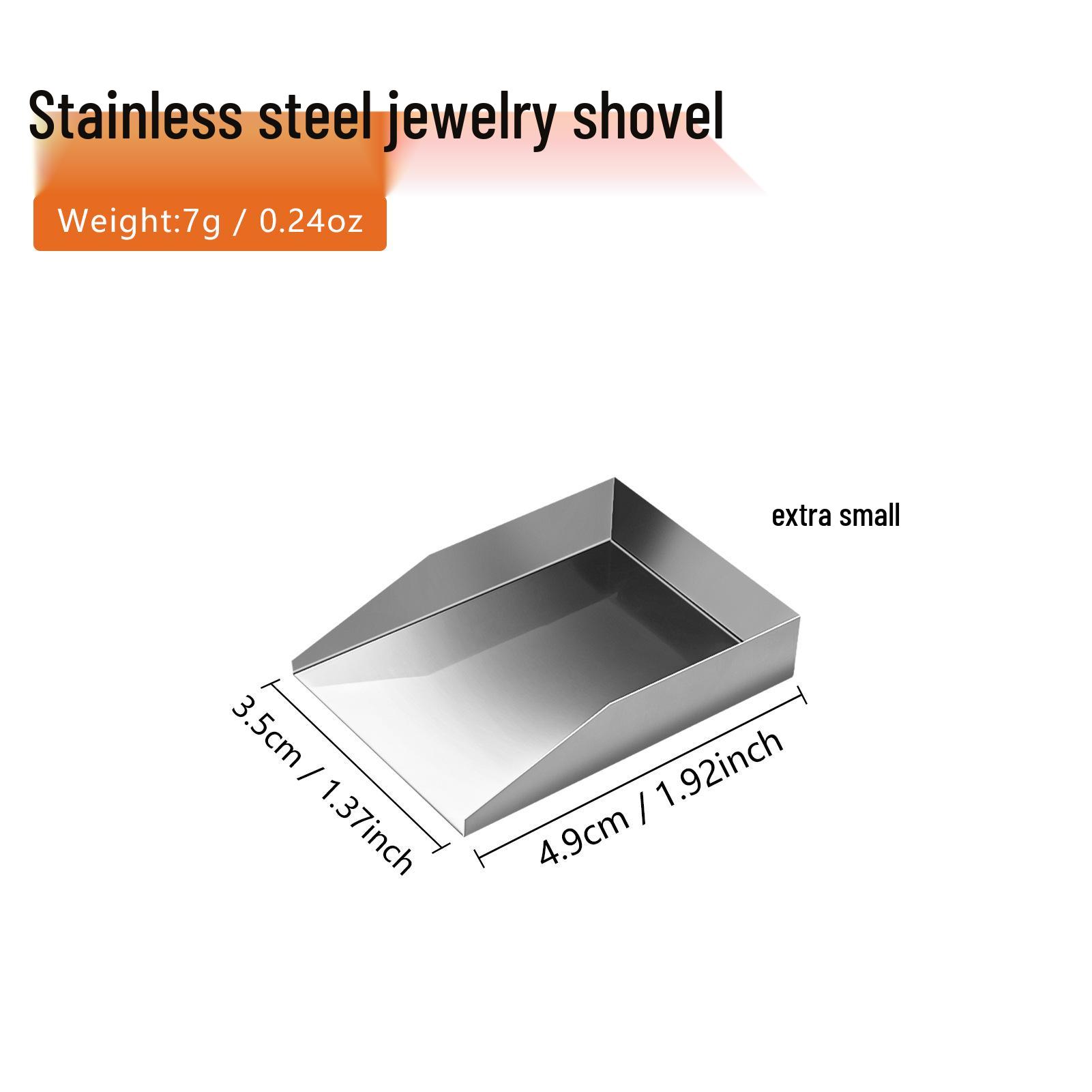 Stainless Steel Mini Gold Powder Shovel & Jewelry Scoop Tool
Stainless Steel Mini Gold Powder Shovel & Jewelry Scoop Tool
