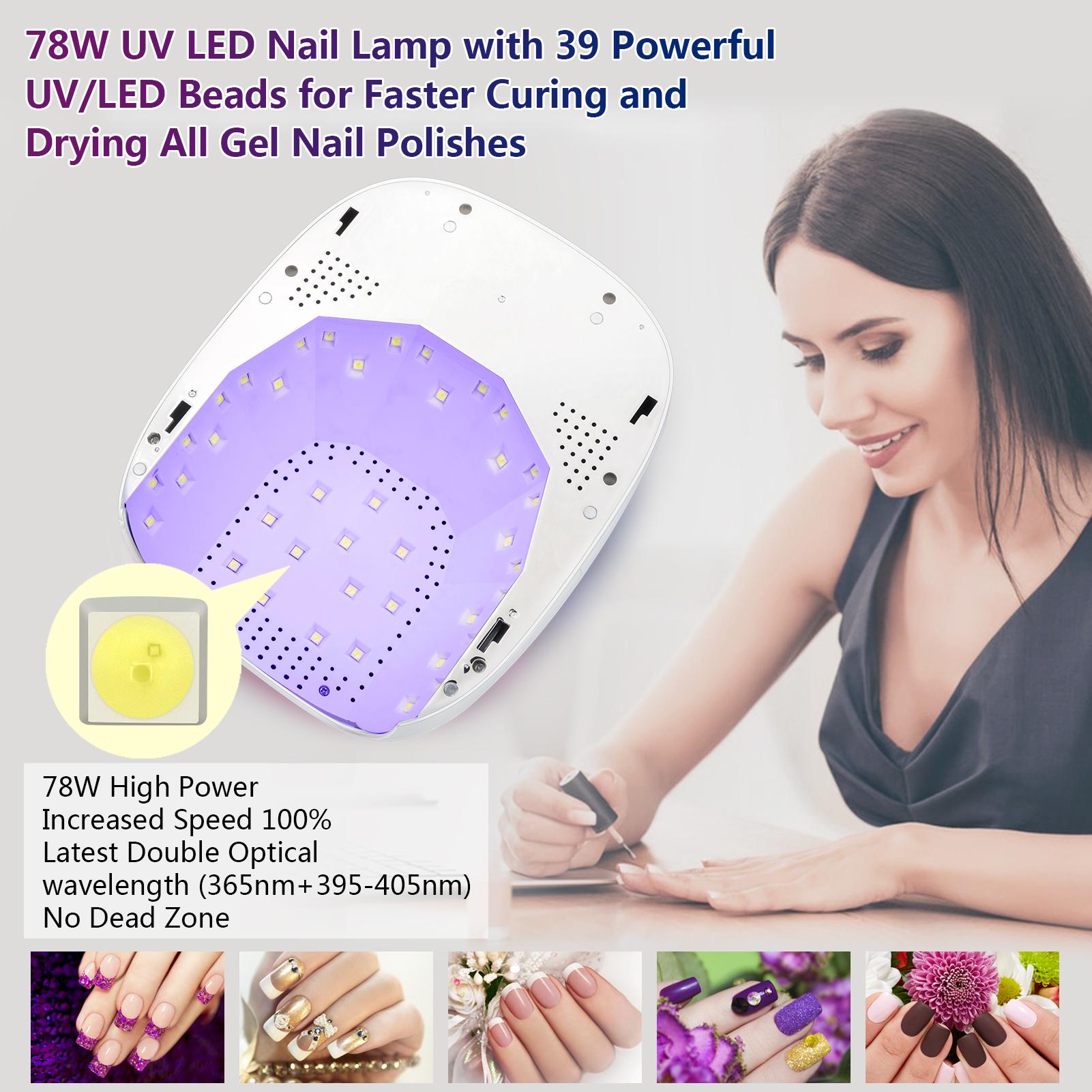 802Pro Nail Polish Baking Lamp 78W Quick-Drying Nail Art Light Therapy Nail Polish Curing Lamp Type A
802Pro Nail Polish Baking Lamp 78W Quick-Drying Nail Art Light Therapy Nail Polish Curing Lamp Type A