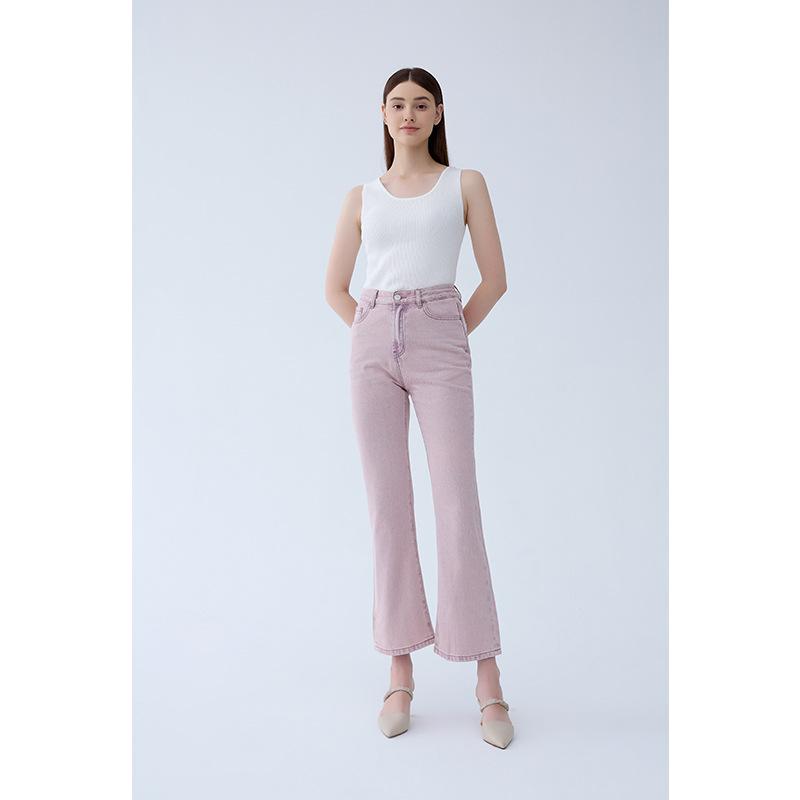 High-Waisted Wide-Leg Flared Cotton Cropped Jeans for Women - Washed, Skin-Friendly, Slimming Denim Pants 29
High-Waisted Wide-Leg Flared Cotton Cropped Jeans for Women - Washed, Skin-Friendly, Slimming Denim Pants 29