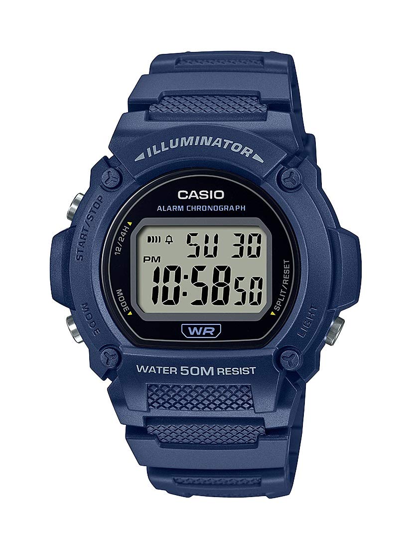 Casio Quartz Fitness Watch with Resin Strap, Blue, 25.5 (Model W-219H-2AVCF) синий
Casio Quartz Fitness Watch with Resin Strap, Blue, 25.5 (Model W-219H-2AVCF) синий