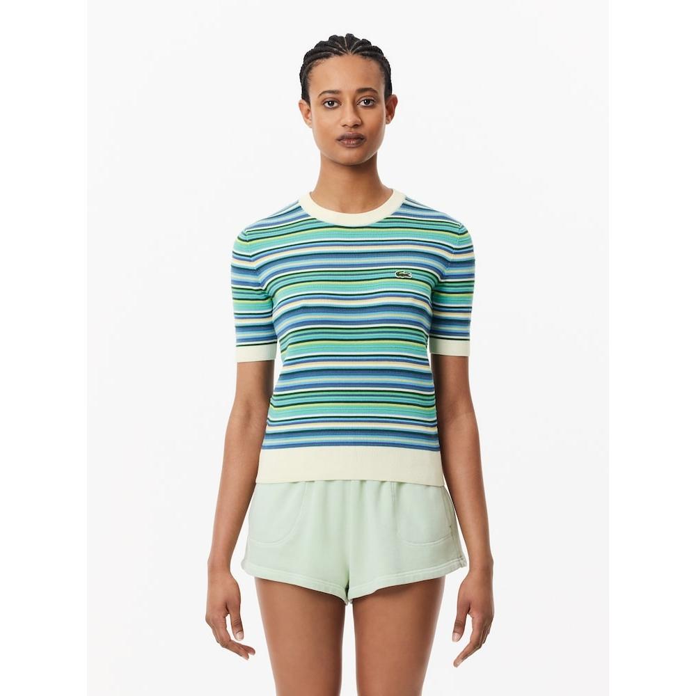 LacoSte Женский летний свитер с короткими рукавами в полоску Af6991 54g Iri q2nAf6991 54gIri 036
LacoSte Женский летний свитер с короткими рукавами в полоску Af6991 54g Iri q2nAf6991 54gIri 036