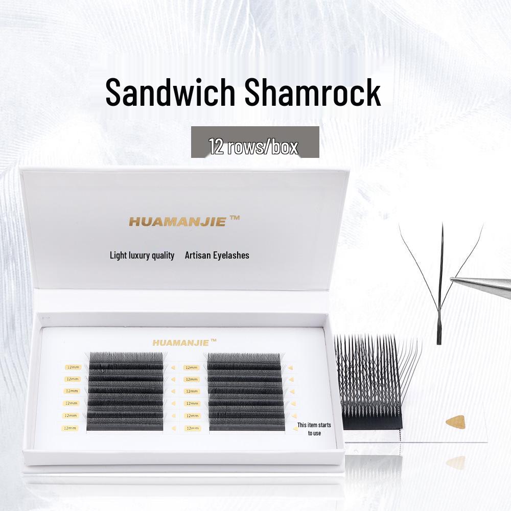 12 Rows/Box 0.05mm Sandwich Clover Grafting Y-Type Dense Bloom Eyelashes - Flower Fairy Upgrade 0.05 B
12 Rows/Box 0.05mm Sandwich Clover Grafting Y-Type Dense Bloom Eyelashes - Flower Fairy Upgrade 0.05 B