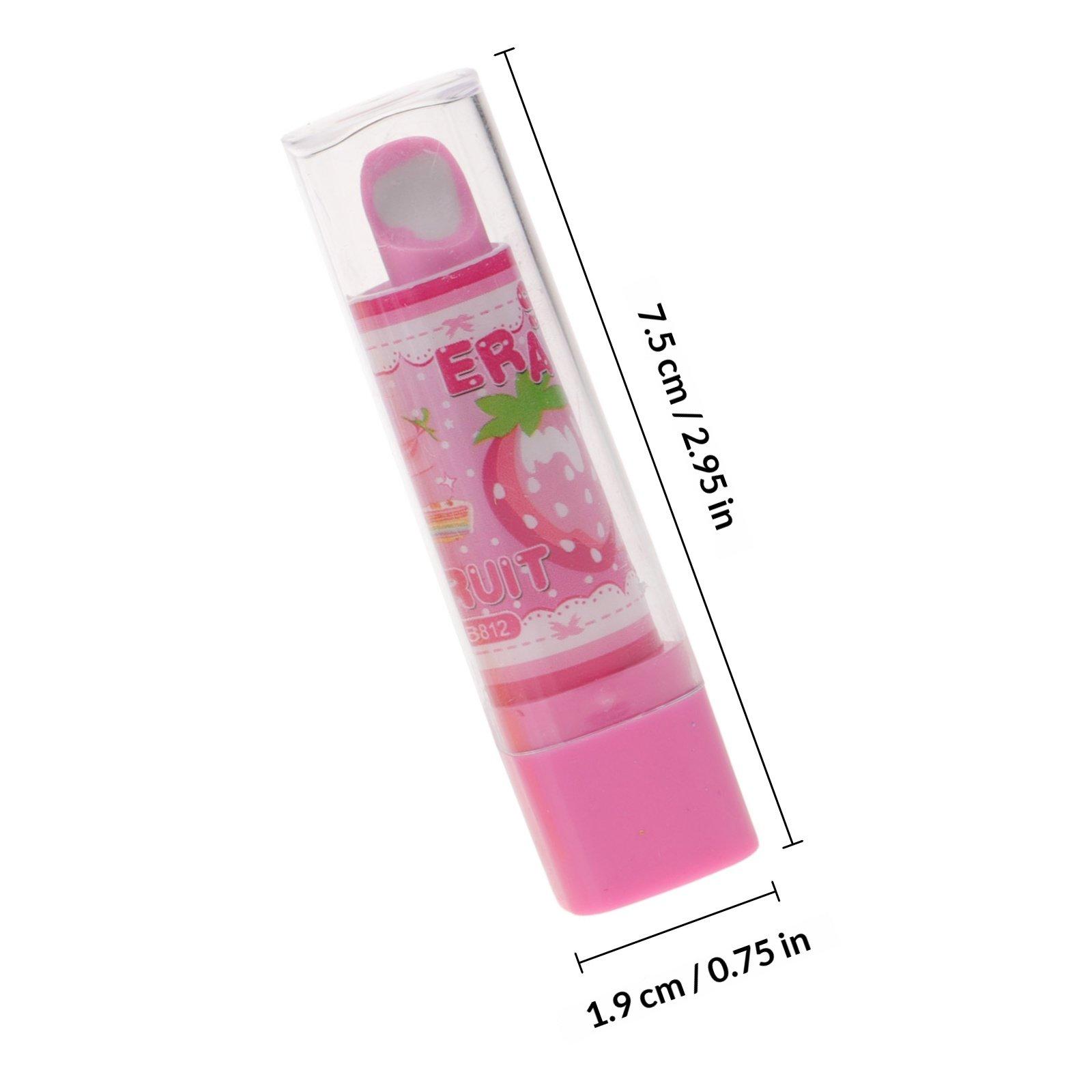8Pcs Lipstick Eraser Premium Stationery Creative Fruit Pattern Novelty Eraser Set for Students Homework Practice Fun
8Pcs Lipstick Eraser Premium Stationery Creative Fruit Pattern Novelty Eraser Set for Students Homework Practice Fun