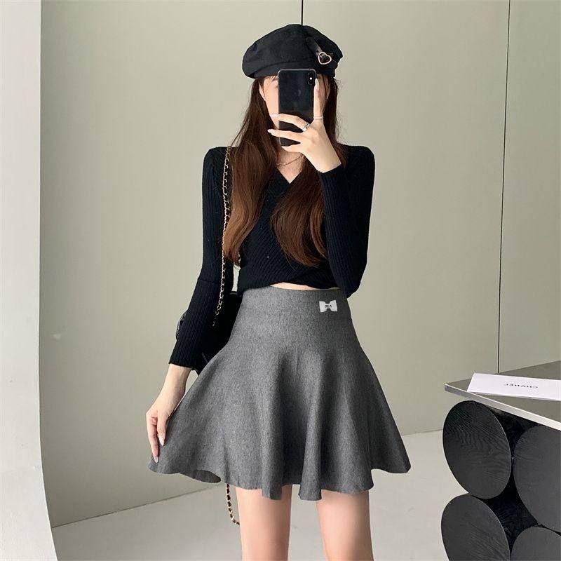 Korean Pleated Knit Wool A-line Skirt - High Waist, Fluffy, Short, for Women (2025 New Autumn/Winter) L сірий колір
Korean Pleated Knit Wool A-line Skirt - High Waist, Fluffy, Short, for Women (2025 New Autumn/Winter) L сірий колір
