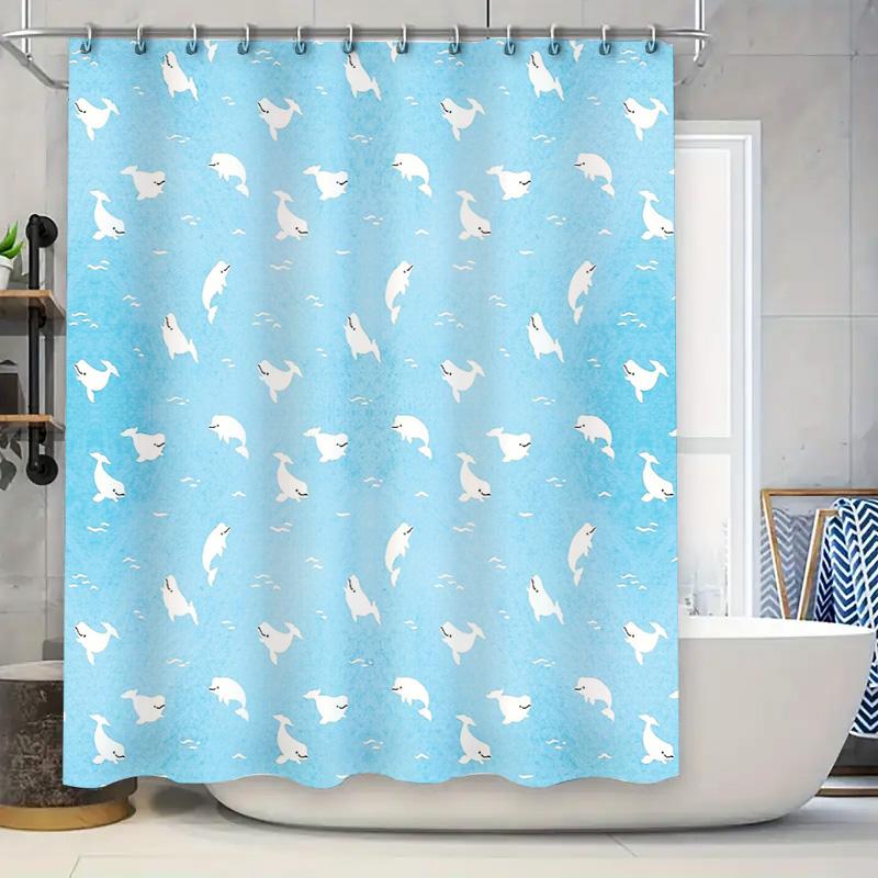 Ocean Wave Shower Curtain Blue Fish Sea Coastal Bathroom Decor Waterproof Fabric Liner W60H190(CM)-1 Pcs
Ocean Wave Shower Curtain Blue Fish Sea Coastal Bathroom Decor Waterproof Fabric Liner W60H190(CM)-1 Pcs