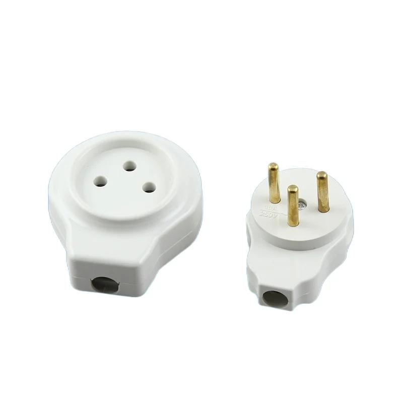 Вилка кабеля Depoguye Israel, белая, 16 А, стандартная израильская сборка, цилиндрическая, штекерная и гнездовая, трехполюсная, с кнопкой включения белый
Вилка кабеля Depoguye Israel, белая, 16 А, стандартная израильская сборка, цилиндрическая, штекерная и гнездовая, трехполюсная, с кнопкой включения белый