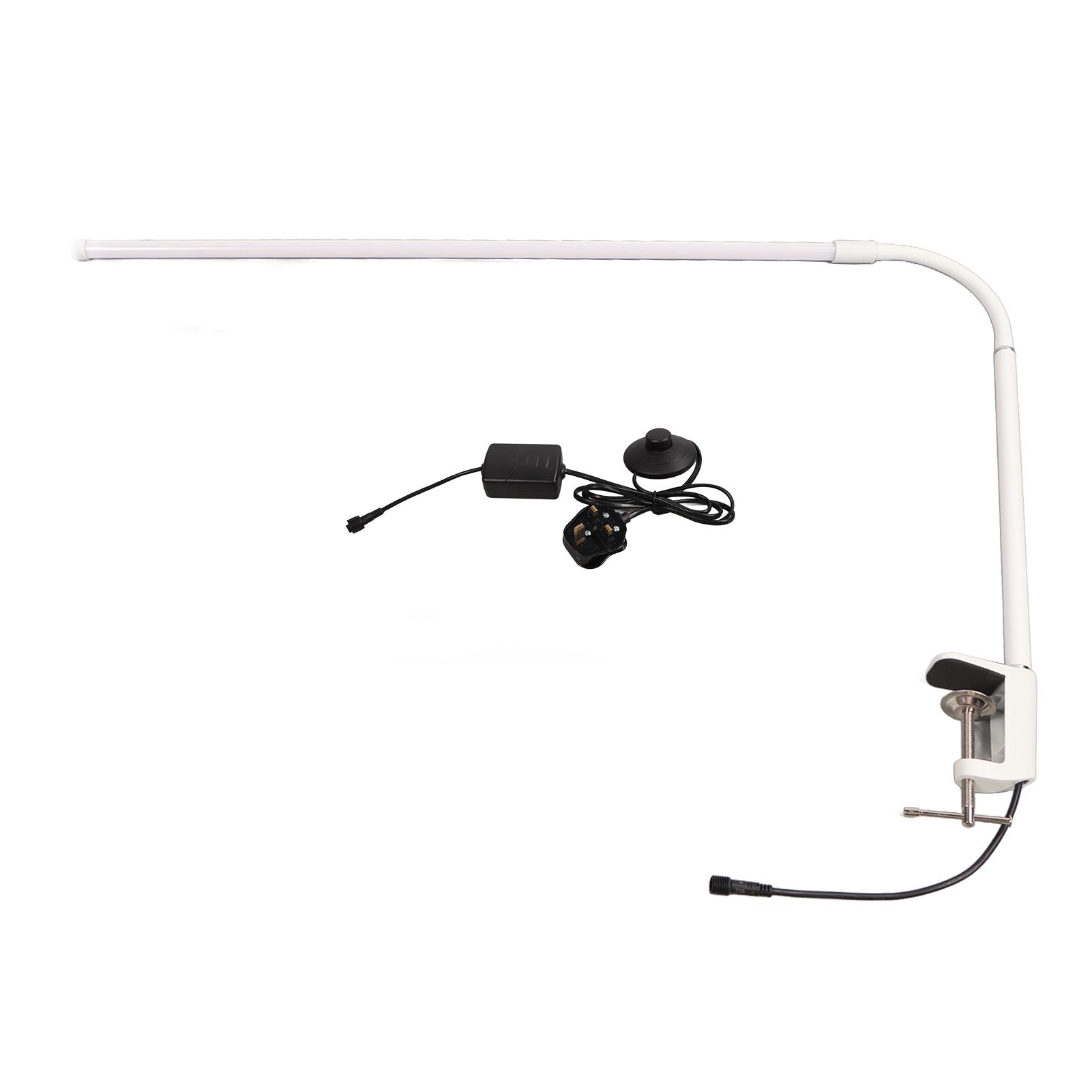 LED Clip On Desk Lamp 350 Degree Rotating Flexible Gooseneck 3 Temp Color Adjustable Beauty Lamp UK Plug
LED Clip On Desk Lamp 350 Degree Rotating Flexible Gooseneck 3 Temp Color Adjustable Beauty Lamp UK Plug